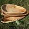 Natural Fir Root Wood Dish Bowl, Handmade Wood Serving Platter Tray Plate,Wooden Plates for Sandwich Bread Fruit Salad Snack Dough Candy Serving Appetizer Display (11.4"x7.5")
